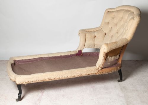ANTIQUE FRENCH CHAISE - ADDITIONAL PHOTO 3