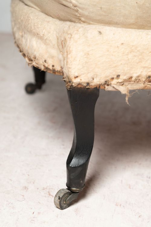 ANTIQUE FRENCH CHAISE - ADDITIONAL PHOTO 4