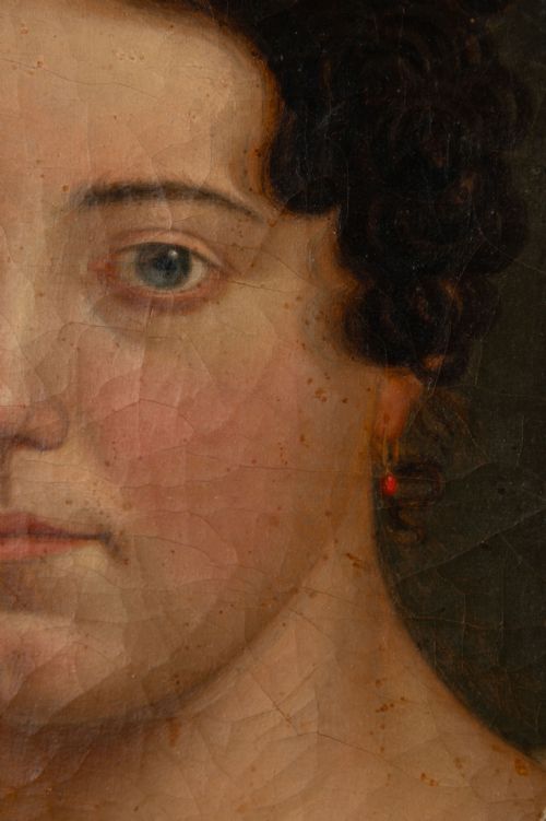 ANTIQUE OIL ON CANVAS - ADDITIONAL PHOTO 2