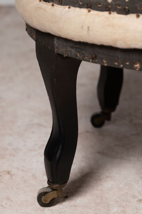 ANTIQUE FRENCH STOOL - ADDITIONAL PHOTO 1