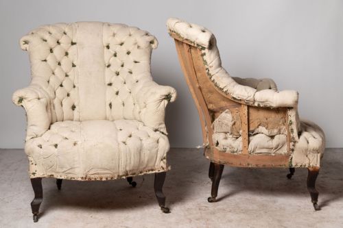 ANTIQUE FRENCH PAIR OF CHAIRS - ADDITIONAL PHOTO 3