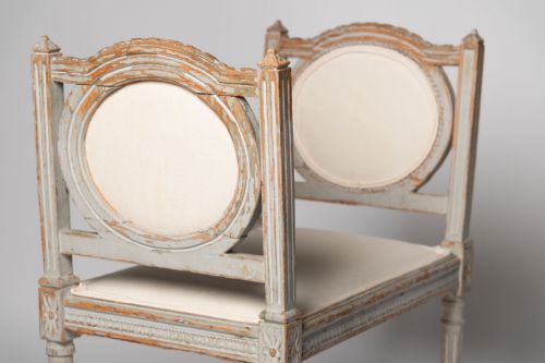 ANTIQUE FRENCH STOOL - ADDITIONAL PHOTO 1