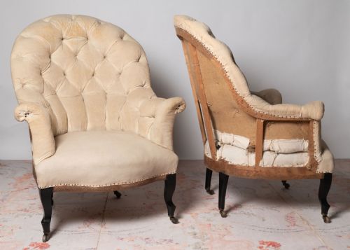 FRENCH PAIR OF CHAIRS - ADDITIONAL PHOTO 1