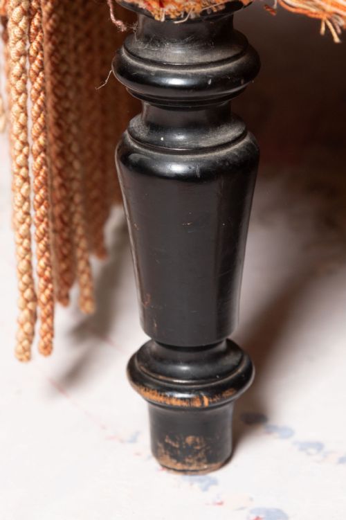 ANTIQUE FRENCH PAIR OF NAPOLEON III CHAIRS FOR UPHOLSTERY - ADDITIONAL PHOTO 2