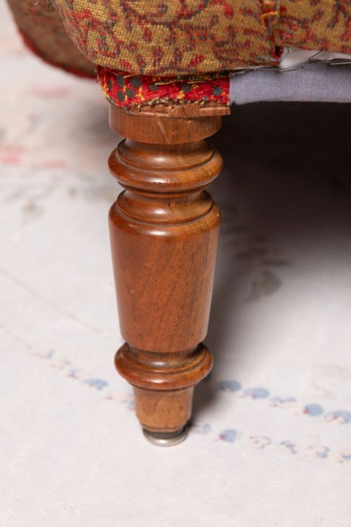 ANTIQUE FRENCH PAIR OF CHAIRS FOR UPHOLSTERY - ADDITIONAL PHOTO 2