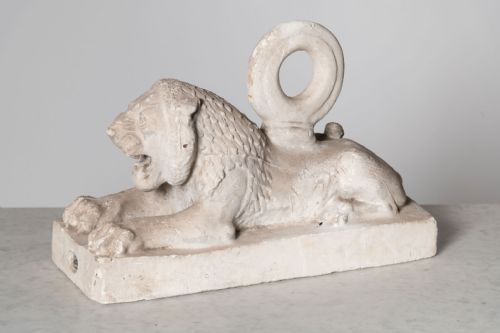 Antique Plaster Lion