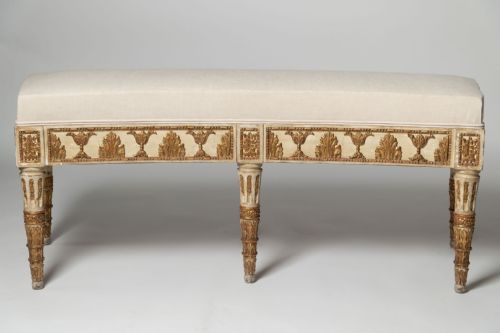 PAIR OF ANTIQUE ITALIAN STOOLS - ADDITIONAL PHOTO 1
