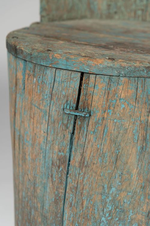 ANTIQUE SWEDISH DUG OUT CHAIR - ADDITIONAL PHOTO 1