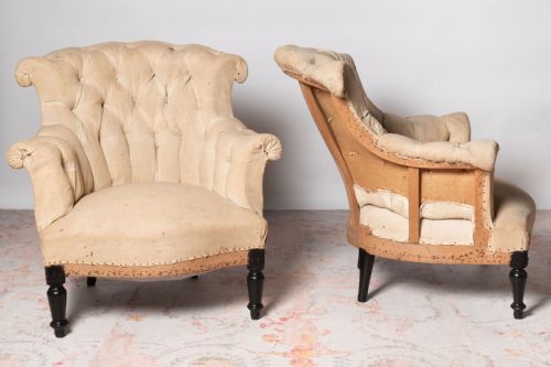 ANTIQUE FRENCH PAIR OF CHAIRS