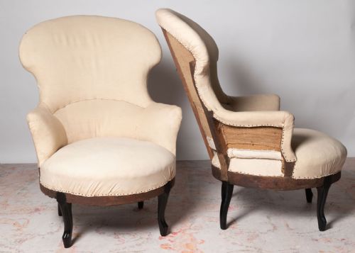 ANTIQUE FRENCH PAIR OF CHAIRS - ADDITIONAL PHOTO 1
