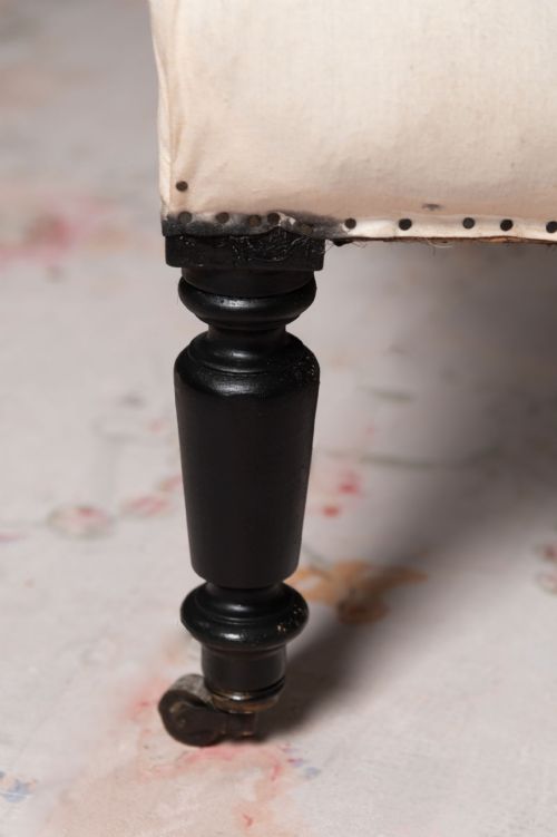 SCROLL BACK PAIR OF FRENCH SLIPPER CHAIRS - ADDITIONAL PHOTO 2