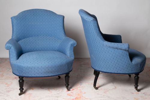 NAPOLEON III PAIR OF CHAIRS READY FOR UPHOLSTERY - ADDITIONAL PHOTO 1