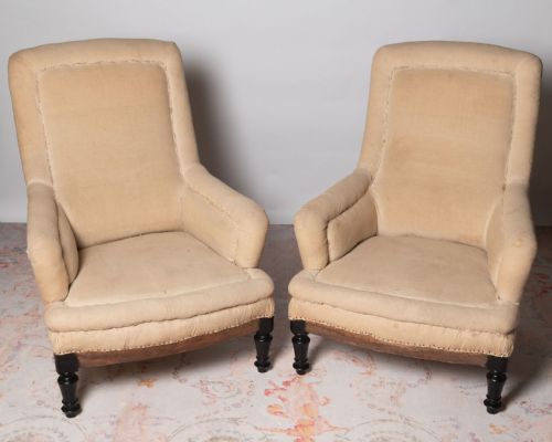 ANTIQUE FRENCH PAIR OF CHAIRS