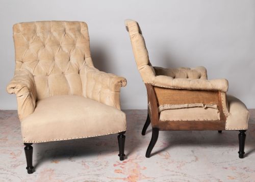 ANTIQUE FRENCH PAIR OF CHAIRS - ADDITIONAL PHOTO 1