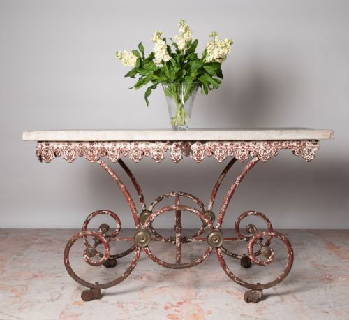 ANTIQUE FRENCH BUTCHERS TABLE - ADDITIONAL PHOTO 1