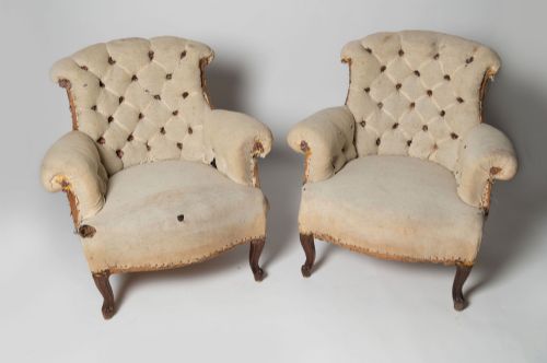 Antique French Pair of Chairs
