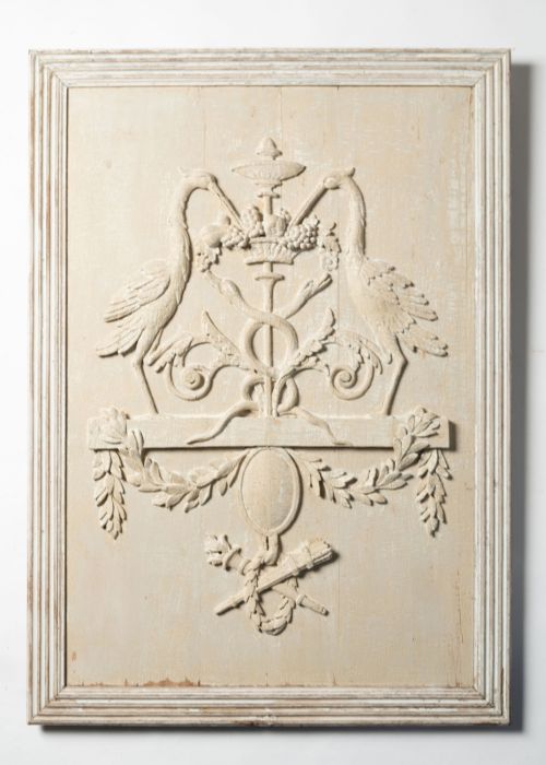 Antique Carved Wooden Panel