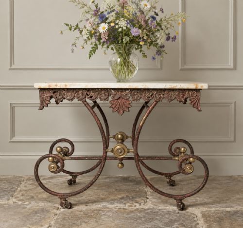 Antique French Butchers Table