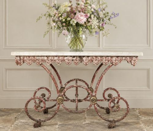 Antique French Butchers Table
