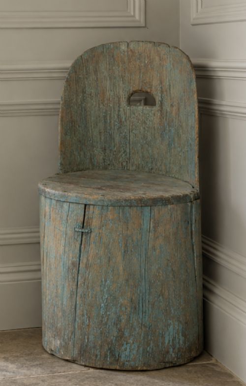 Antique Swedish Dug Out Chair