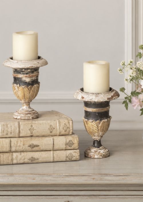 Pair of Antique French Candleholders