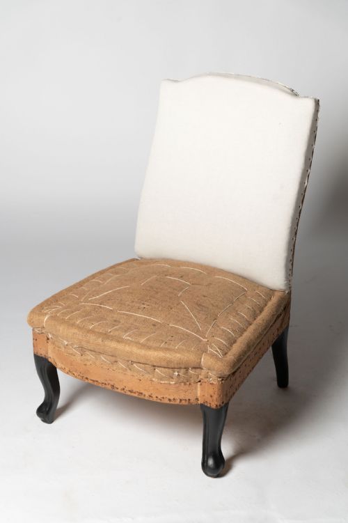 Antique French Slipper Chair
