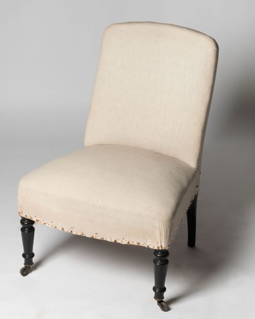 Antique French Slipper Chair