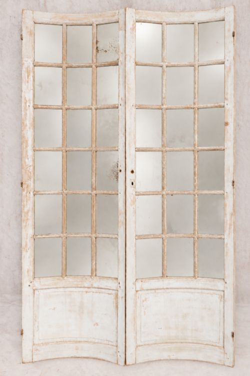 Pair of Antique French Concave Doors