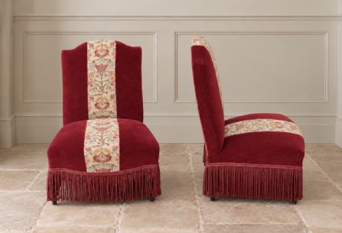 Napoleon III Pair of Slipper Chairs for Upholstery