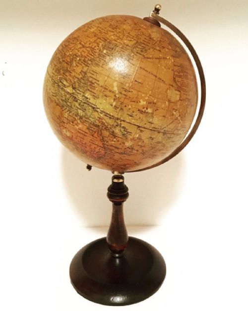 Antique 1923 Geographia 6" Terrestrial Globe on Stand