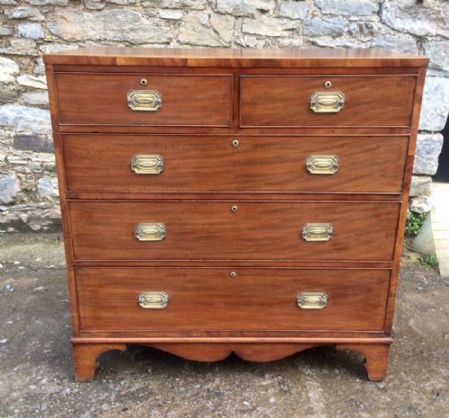 George IV  Regency Mahogany Inlaid Chest of Drawers