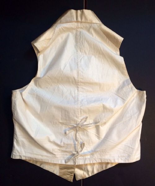 fig 1. 19th Century Mens Silk Waistcoat with Damask Floral Decoration