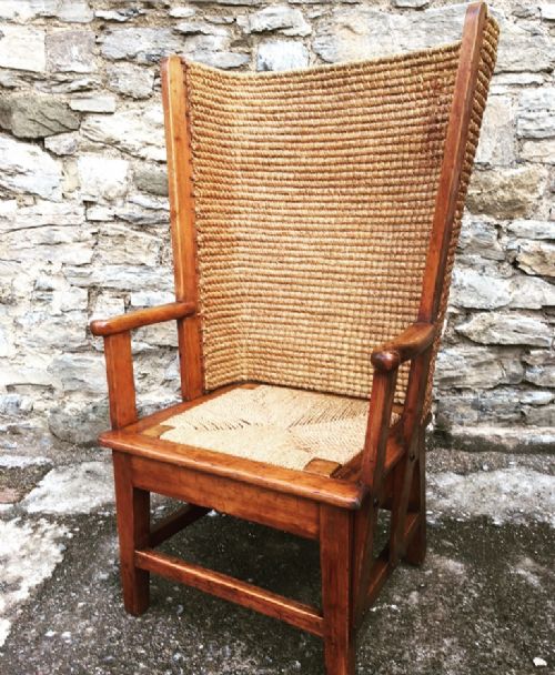 Antique Arts and Crafts Ladies Orkney Chair