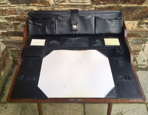 fig 2. Antique 19th Century Folding Campaign Writing Table Desk