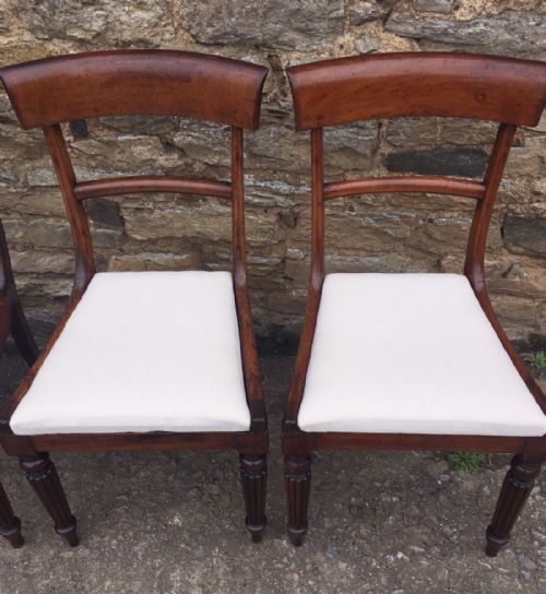 fig 1. Set of 4 Regency Mahogany Dining Chairs