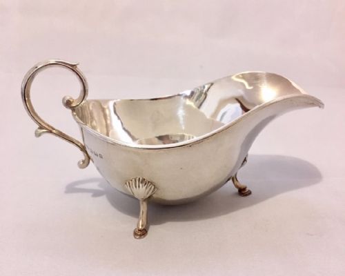 Antique 1910 Solid Sterling Silver Sauce Boat
