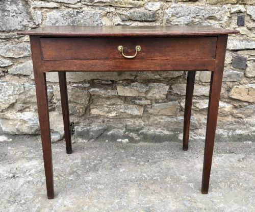 Georgian Country Oak Side Table
