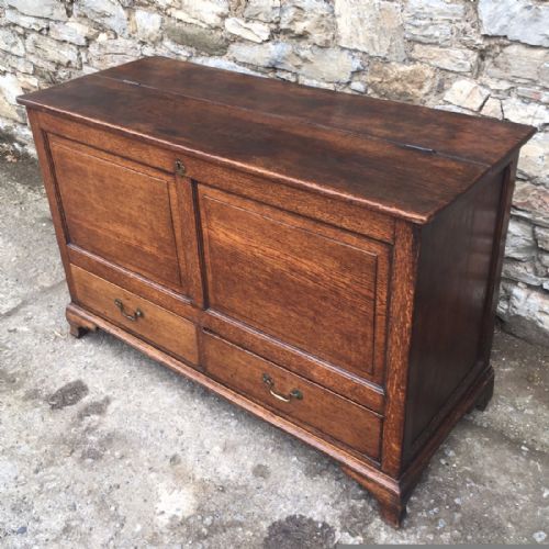 fig 2. Antique Georgian Oak Mule Chest