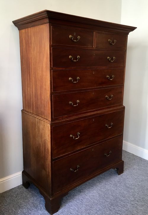 fig 2. Antique Georgian Mahogany Tallboy