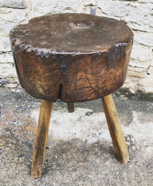 Antique French Butcher's Block