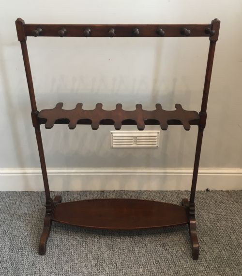 fig 1. Antique Victorian Mahogany Riding Boot and Whip Stand Rack