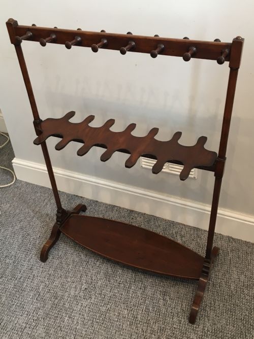 fig 2. Antique Victorian Mahogany Riding Boot and Whip Stand Rack