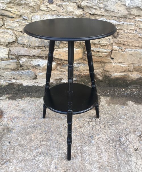 Small Antique Ebonised Gypsy Table
