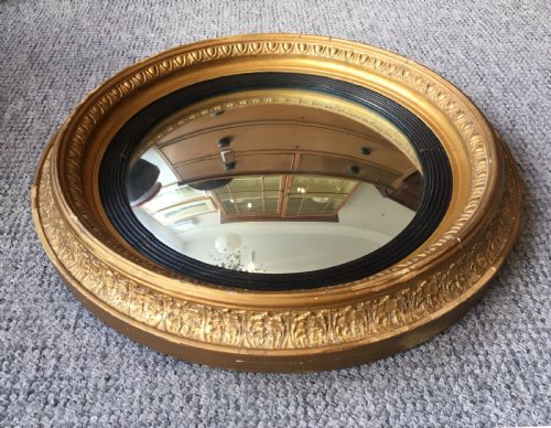 fig 1. Antique Regency Convex Mirror