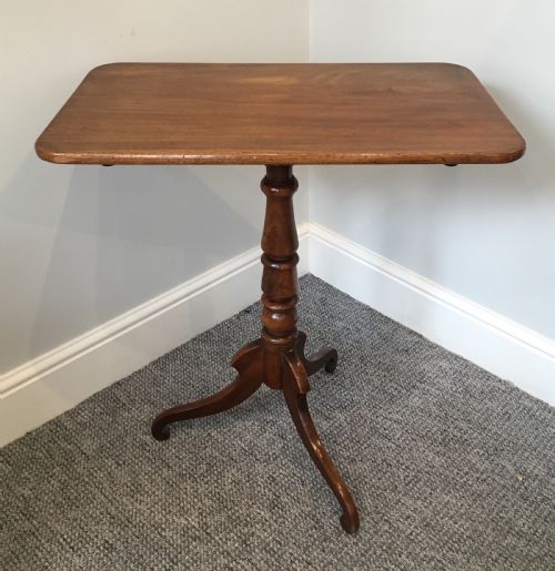 Antique Regency Mahogany Tilt Top Wine Table