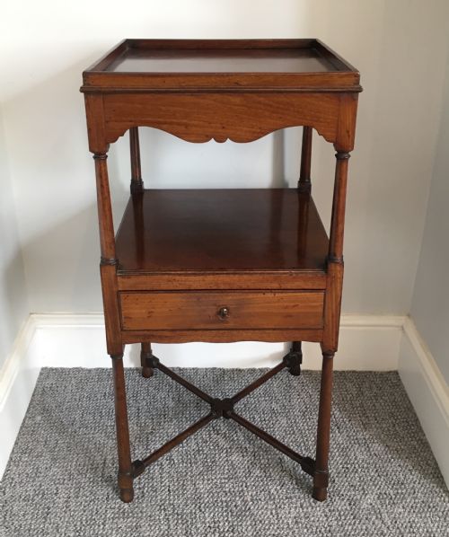 Antique Victorian Mahogany Two Tier Stand