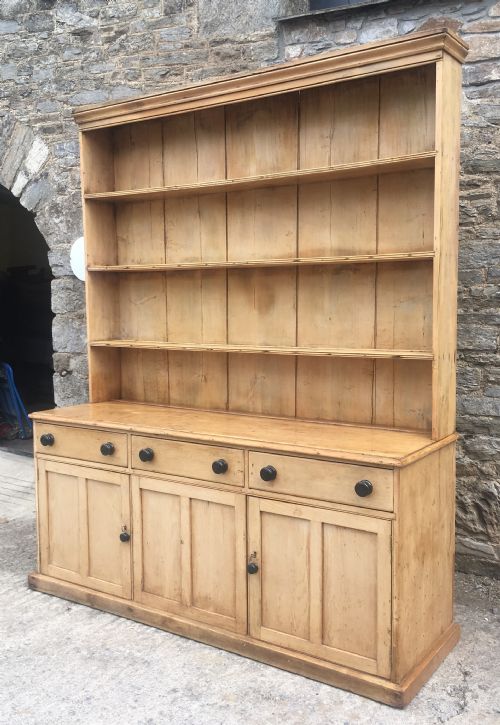 fig 2. Huge Antique Georgian Stripped Pine Westcountry Dresser
