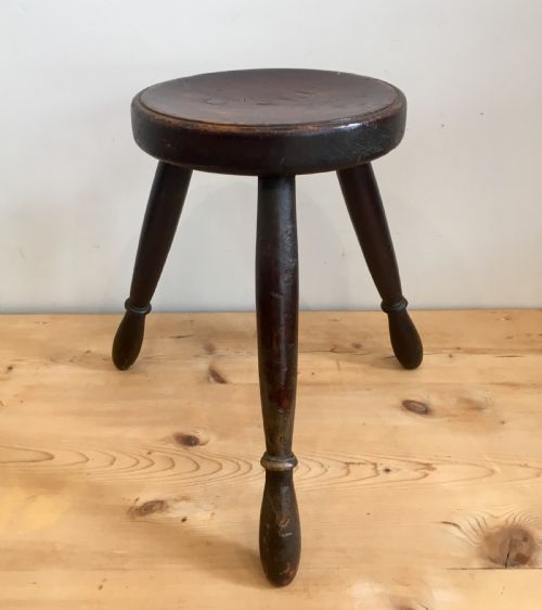 Antique Welsh Three Legged Milking Stool