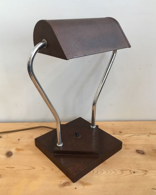 fig 2. Art Deco Bakelite Bankers Desk Lamp