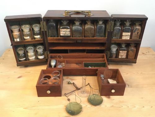 Antique Georgian Mahogany Apothecary Cabinet